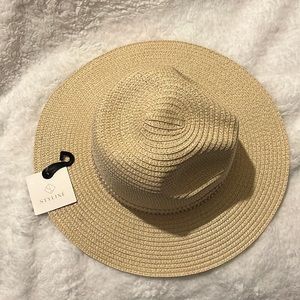 Galveston Getaway Banded Beige Straw Hat